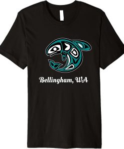 Bellingham WA Native American Tribal Orca Killer Whale Premium T-Shirt