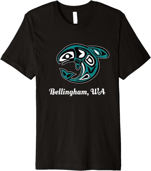 Bellingham WA Native American Tribal Orca Killer Whale Premium T-Shirt